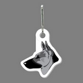 Zippy Clip - German Shepherd Head Tag W/ Clip Tab